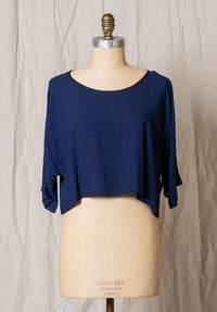 blue womens tops, australian made womens clothing, ethical fashion made in australia