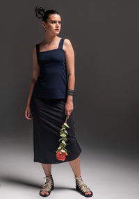 Thea skirt black bamboo