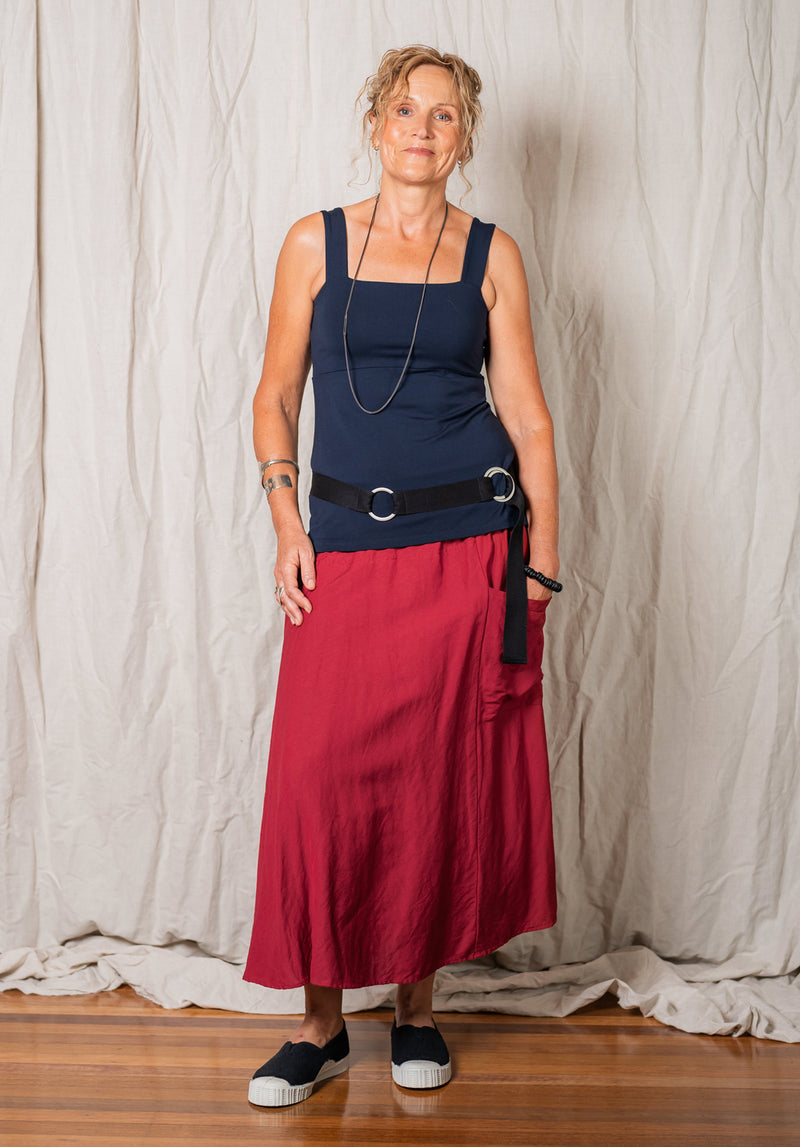 linen womens skirts, boutique linen fashion, australian fashion designer