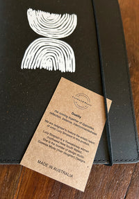 recycled leather, corban and blair, leather journals