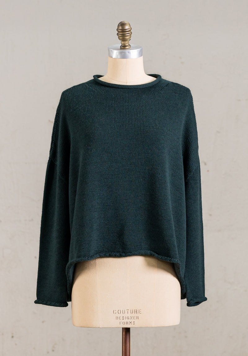 Luna Gallery - Roll Neck Merino Jumper - Fir