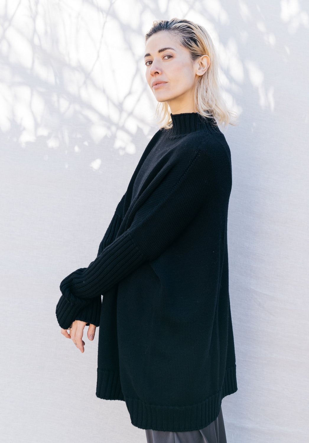 turtle neck dress, merino wool dresses, ethical australian clothing