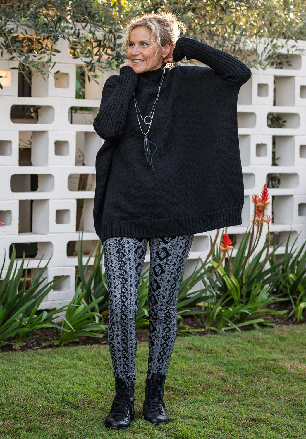 printed bamboo leggings, loungewear australia