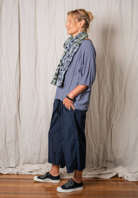 Archive top silver viscose long