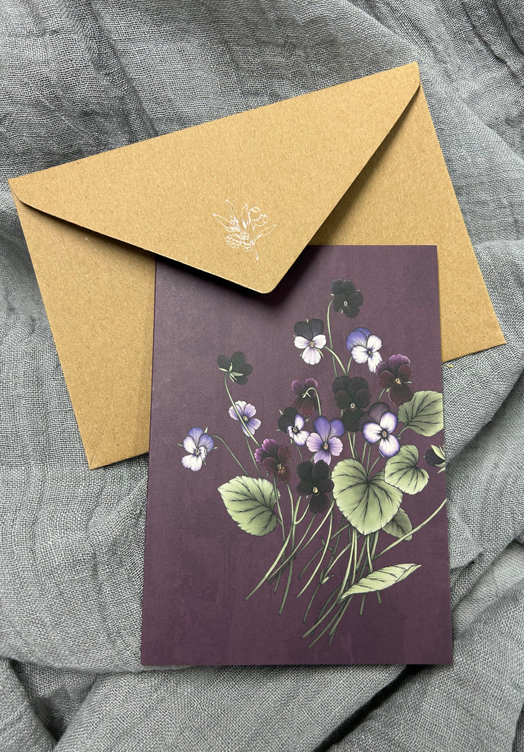 cards made in australia, floral print greeting cards, typoflora