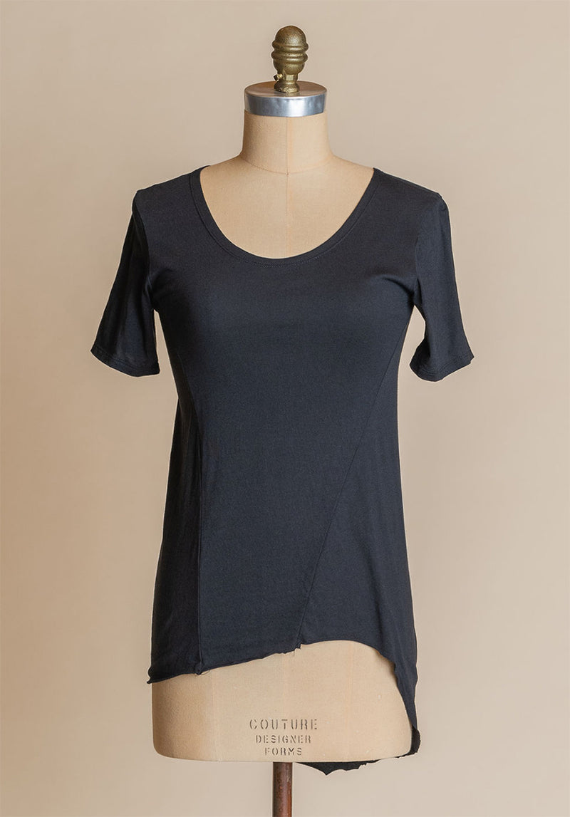 black cotton tops, conscious clothing line, australian fashion designer