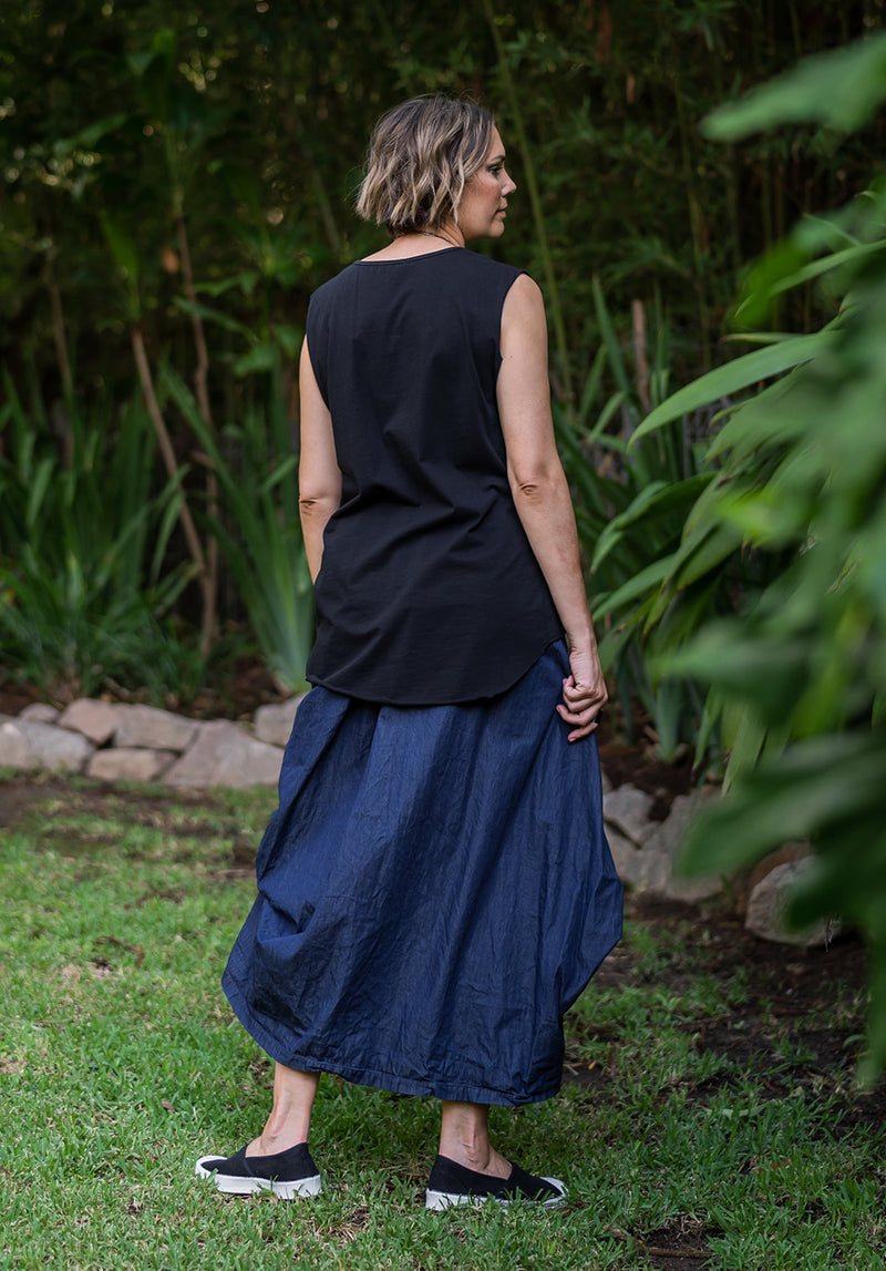 Willow skirt organic cotton denim