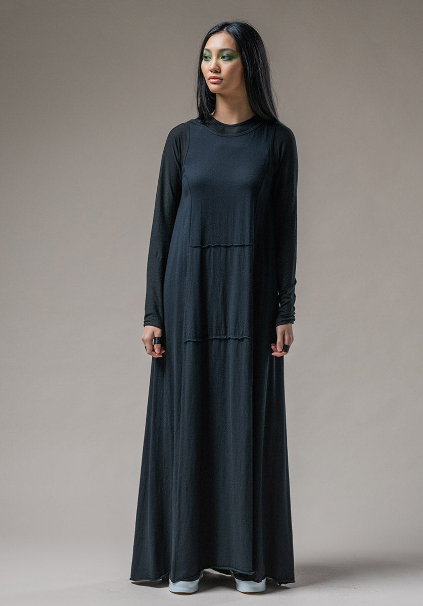 Blythe Maxi dress black organic cotton