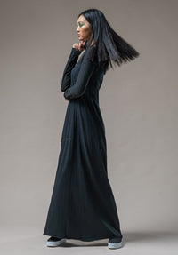 Blythe Maxi dress black organic cotton