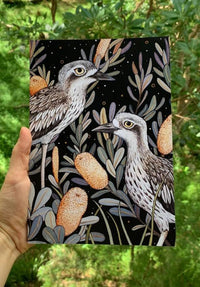 Bush Stone Curlew Notebook - A5 blank