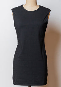 Josie tank dress black organic cotton