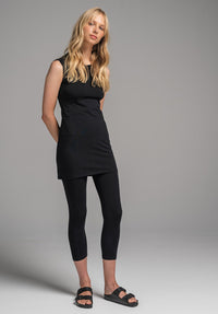 Lara 7/8 leggings black organic cotton