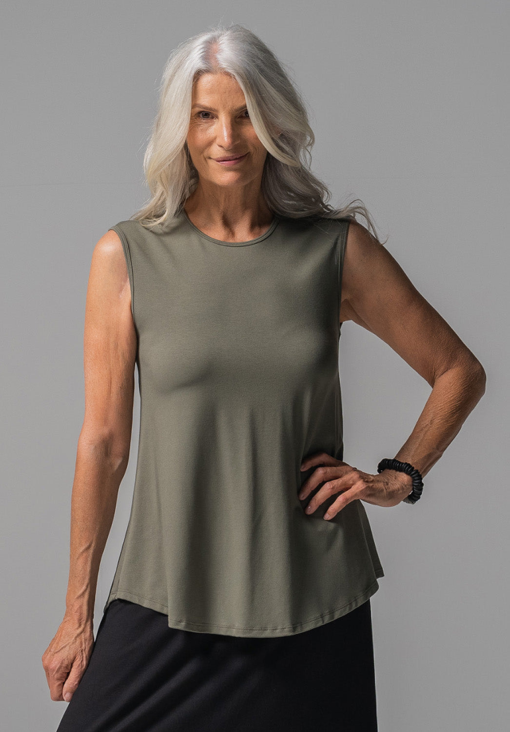 Nancy top sage bamboo