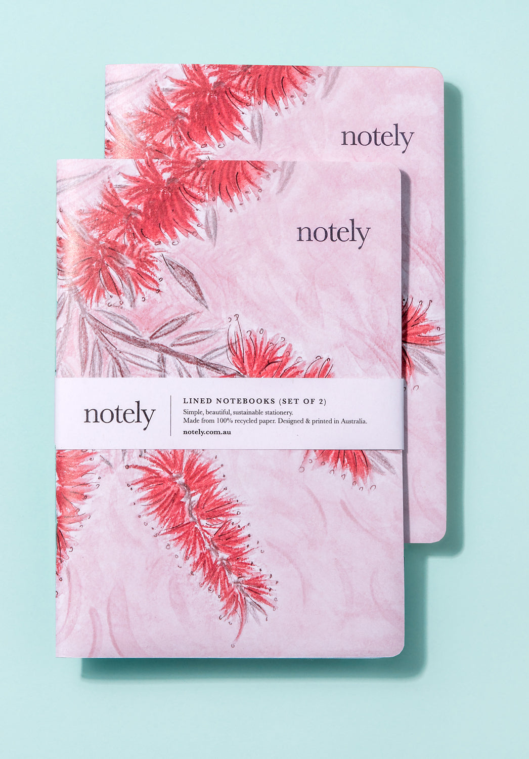 Bottle Blush - A5 Notebook (Set of 2)