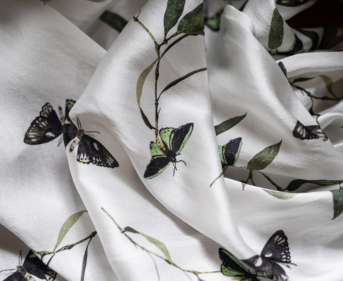 Paperwings silk scarf