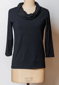 Robin top black/black