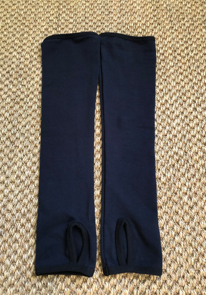 indigo organic arm warmers, stretch cotton clothing Australia