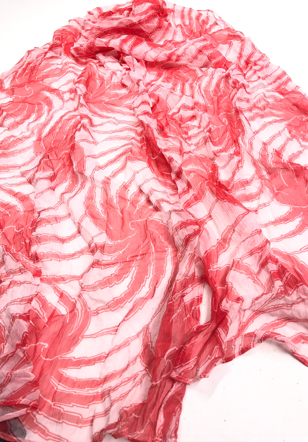 Swirly silk scarf