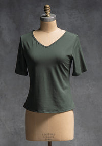 green bamboo tshirt, australian made clothing