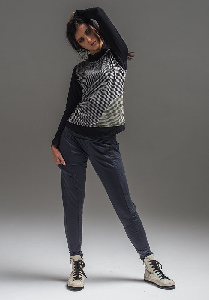 merino fashion online Australia, charcoal wool pants, Australian made loungewear